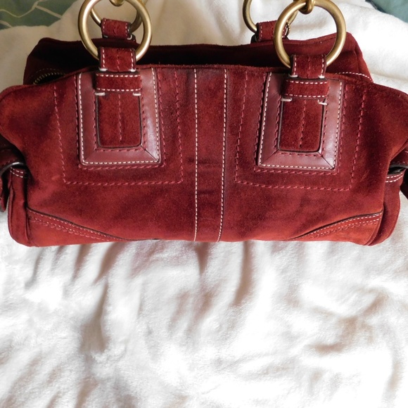 COACH Burgundy square/rectangle shoulder bag - Picture 3 of 6